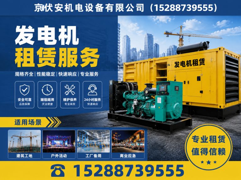 琼海发电车租赁展示图